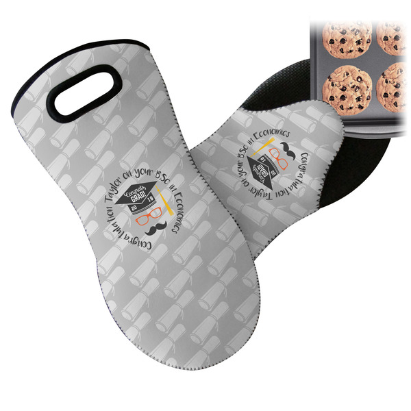 Hipster Graduate Neoprene Oven Mitt