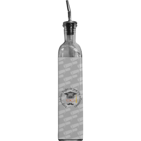 Custom Hipster Graduate Oil Dispenser Bottle (Personalized)