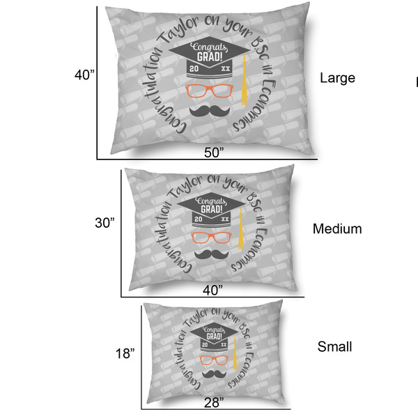 Hipster Graduate Outdoor Dog Beds - SIZE CHART