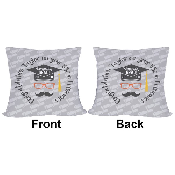 Hipster Graduate Outdoor Pillow - 18x18