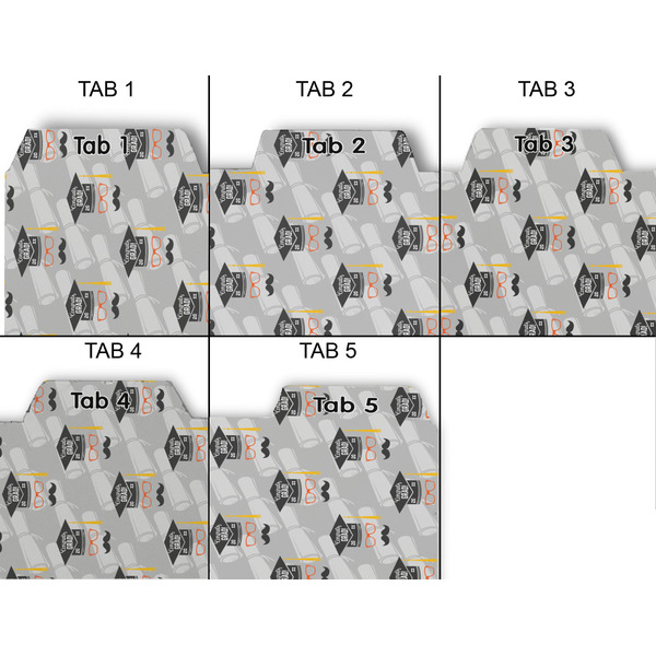 Hipster Graduate Page Dividers - Set of 5 - Approval