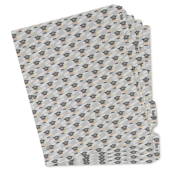 Custom Hipster Graduate Binder Tab Divider - Set of 5 (Personalized)