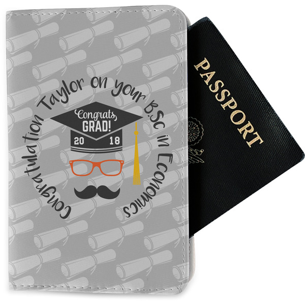 Custom Hipster Graduate Passport Holder - Fabric (Personalized)