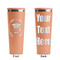Hipster Graduate Peach RTIC Everyday Tumbler - 28 oz. - Front and Back