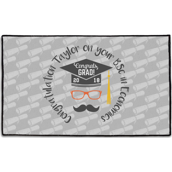 Custom Hipster Graduate Door Mat - 60"x36" (Personalized)