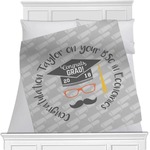 Hipster Graduate Minky Blanket - 40"x30" - Single Sided (Personalized)