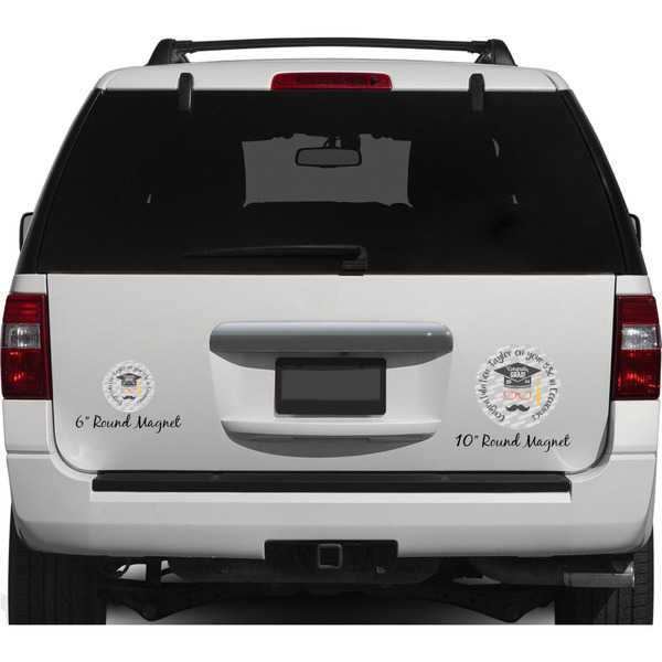 Hipster Graduate Personalized Car Magnets on Ford Explorer