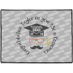 Hipster Graduate Door Mat (Personalized)