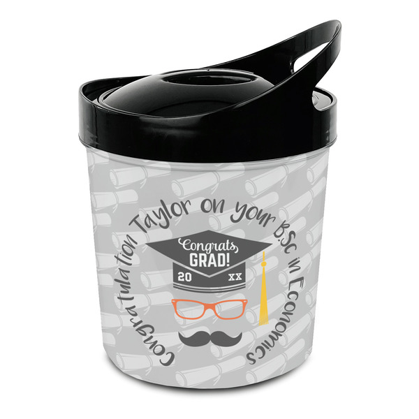 Custom Hipster Graduate Plastic Ice Bucket (Personalized)