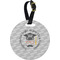 Hipster Graduate Personalized Round Luggage Tag