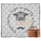 Hipster Graduate Outdoor Picnic Blanket (Personalized)