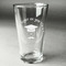 Hipster Graduate Pint Glass - Engraved (Single) (Personalized)