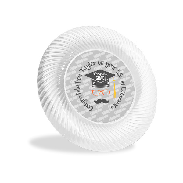 Custom Hipster Graduate Plastic Party Appetizer & Dessert Plates - 6" (Personalized)