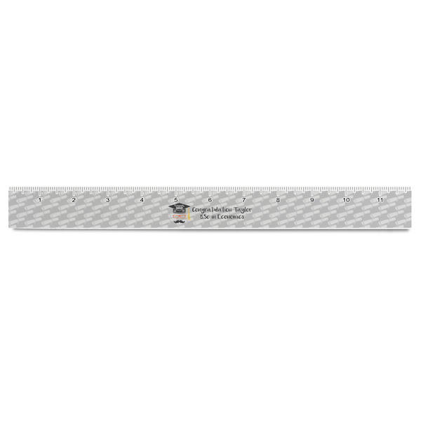 Hipster Graduate Plastic Ruler - 12" - FRONT