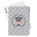 Hipster Graduate Playing Cards (Personalized)