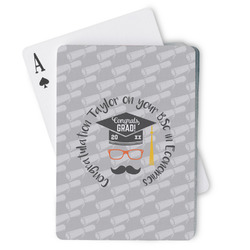 Hipster Graduate Playing Cards (Personalized)