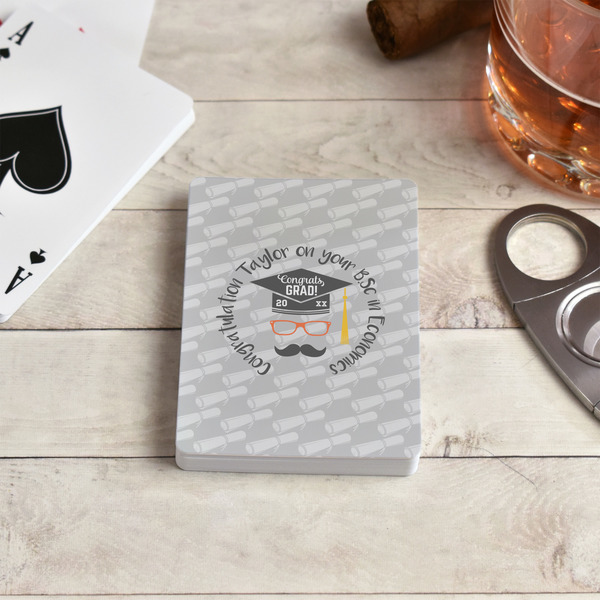 Hipster Graduate Playing Cards - In Context
