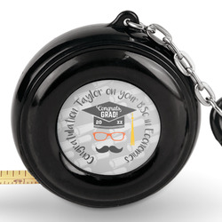 Hipster Graduate Pocket Tape Measure - 6 Ft w/ Carabiner Clip (Personalized)