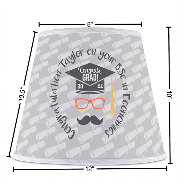 Hipster Graduate Poly Film Empire Lampshade - Dimensions