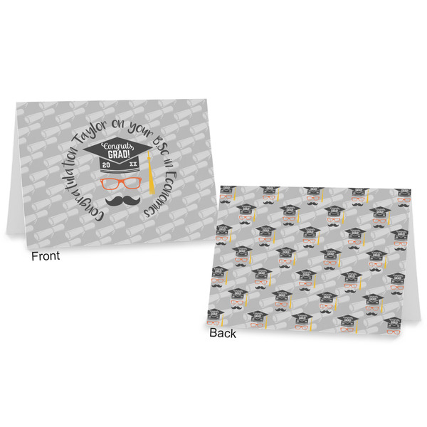 Hipster Graduate Postcard - Front and Back