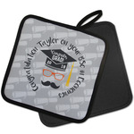 Hipster Graduate Pot Holder w/ Name or Text