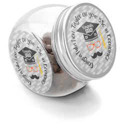 Hipster Graduate Puppy Treat Jar (Personalized)
