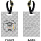 Hipster Graduate Rectangle Luggage Tag (Front + Back)