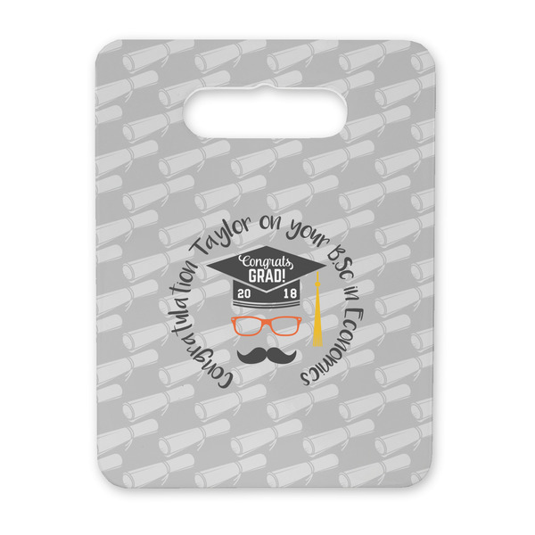 Custom Hipster Graduate Rectangular Trivet with Handle (Personalized)