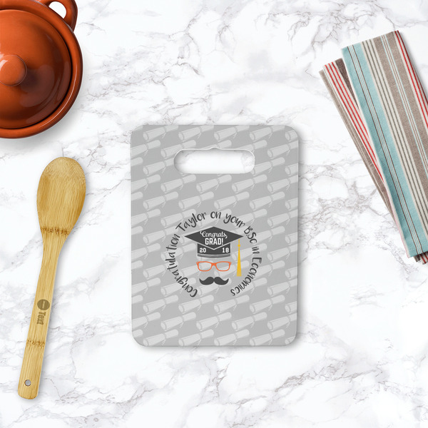 Hipster Graduate Rectangle Trivet with Handle - LIFESTYLE