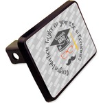 Hipster Graduate Rectangular Trailer Hitch Cover - 2" (Personalized)