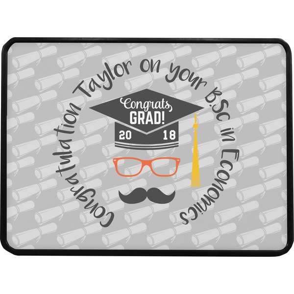 Hipster Graduate Rectangular Car Hitch Cover w/ FRP Insert