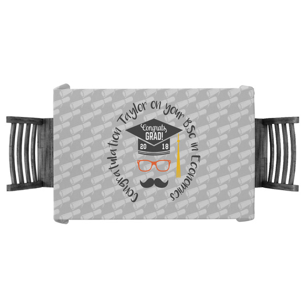 Custom Hipster Graduate Tablecloth - 58"x58" (Personalized)