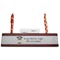 Hipster Graduate Red Mahogany Nameplates with Business Card Holder - Straight