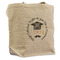 Hipster Graduate Reusable Cotton Grocery Bag - Front View