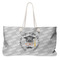 Hipster Graduate Large Rope Tote Bag - Front View