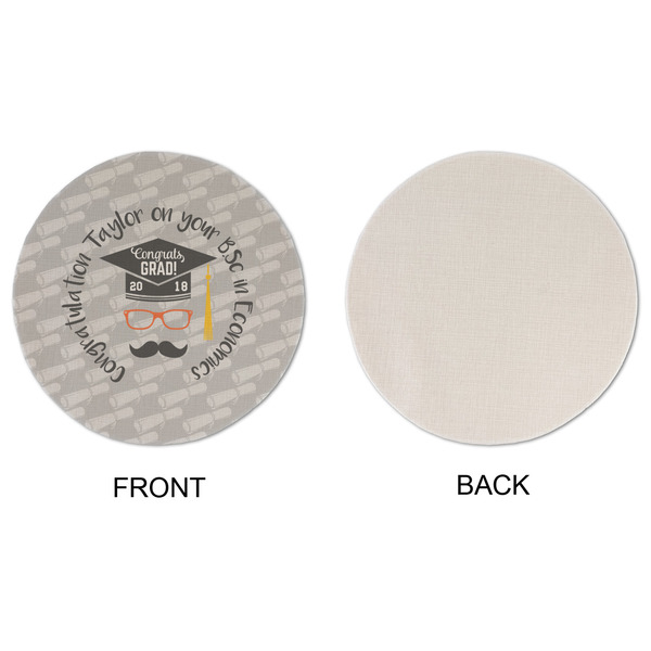Hipster Graduate Round Linen Placemats - APPROVAL (single sided)