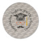 Hipster Graduate Round Linen Placemats - FRONT (Single Sided)