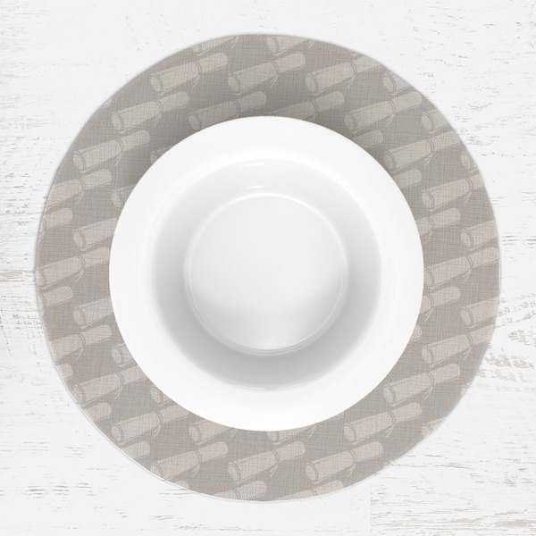 Hipster Graduate Round Linen Placemats - LIFESTYLE (single)