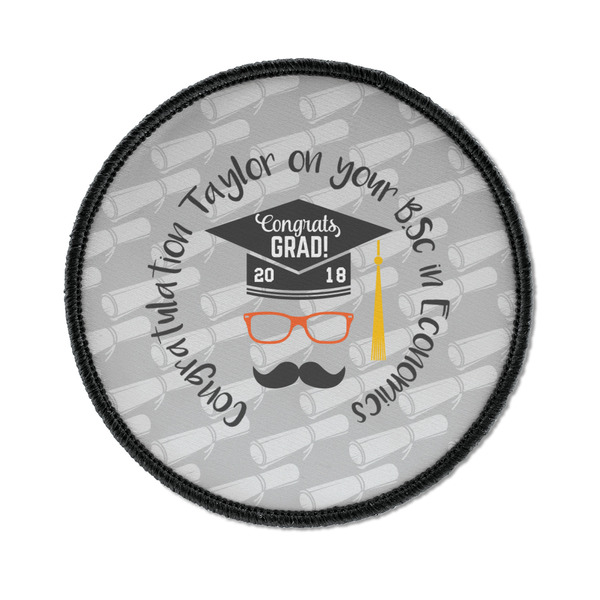Hipster Graduate Round Patch