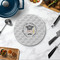 Hipster Graduate Round Stone Trivet - In Context View