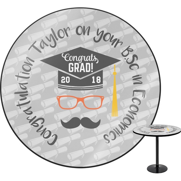 Custom Hipster Graduate Round Table (Personalized)