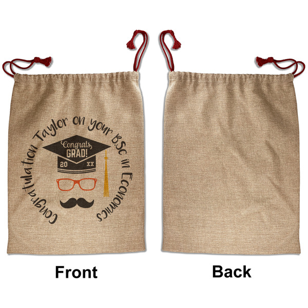 Hipster Graduate Santa Bag - Approval - Front