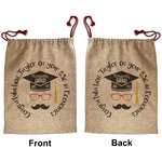 Hipster Graduate Santa Sack - Front & Back (Personalized)