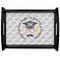 Hipster Graduate Black Wooden Tray - Large (Personalized)