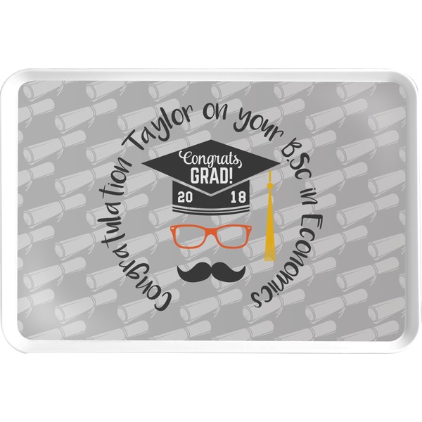 Custom Hipster Graduate Serving Tray (Personalized)