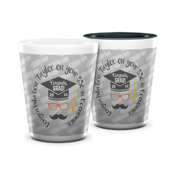 Hipster Graduate Ceramic Shot Glass - 1.5 oz (Personalized)