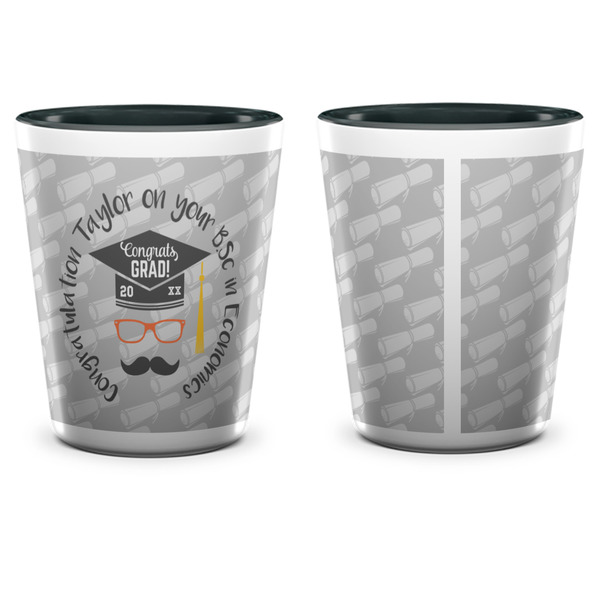 Hipster Graduate Shot Glass - Two Tone - APPROVAL