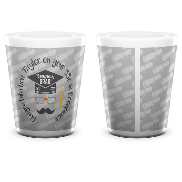 Hipster Graduate Shot Glass - White - APPROVAL