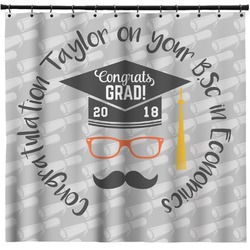 Hipster Graduate Shower Curtain - Custom Size (Personalized)