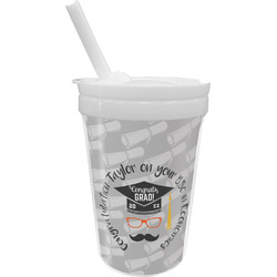 Hipster Graduate Sippy Cup with Straw (Personalized)